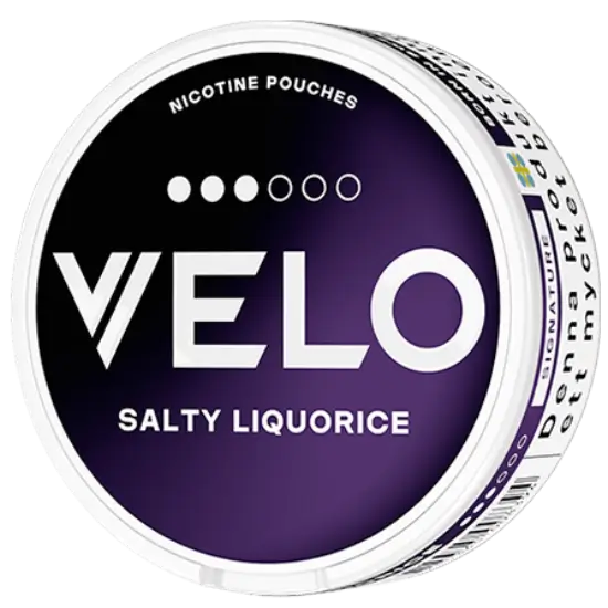 Velo Salty Liquorice 20mg