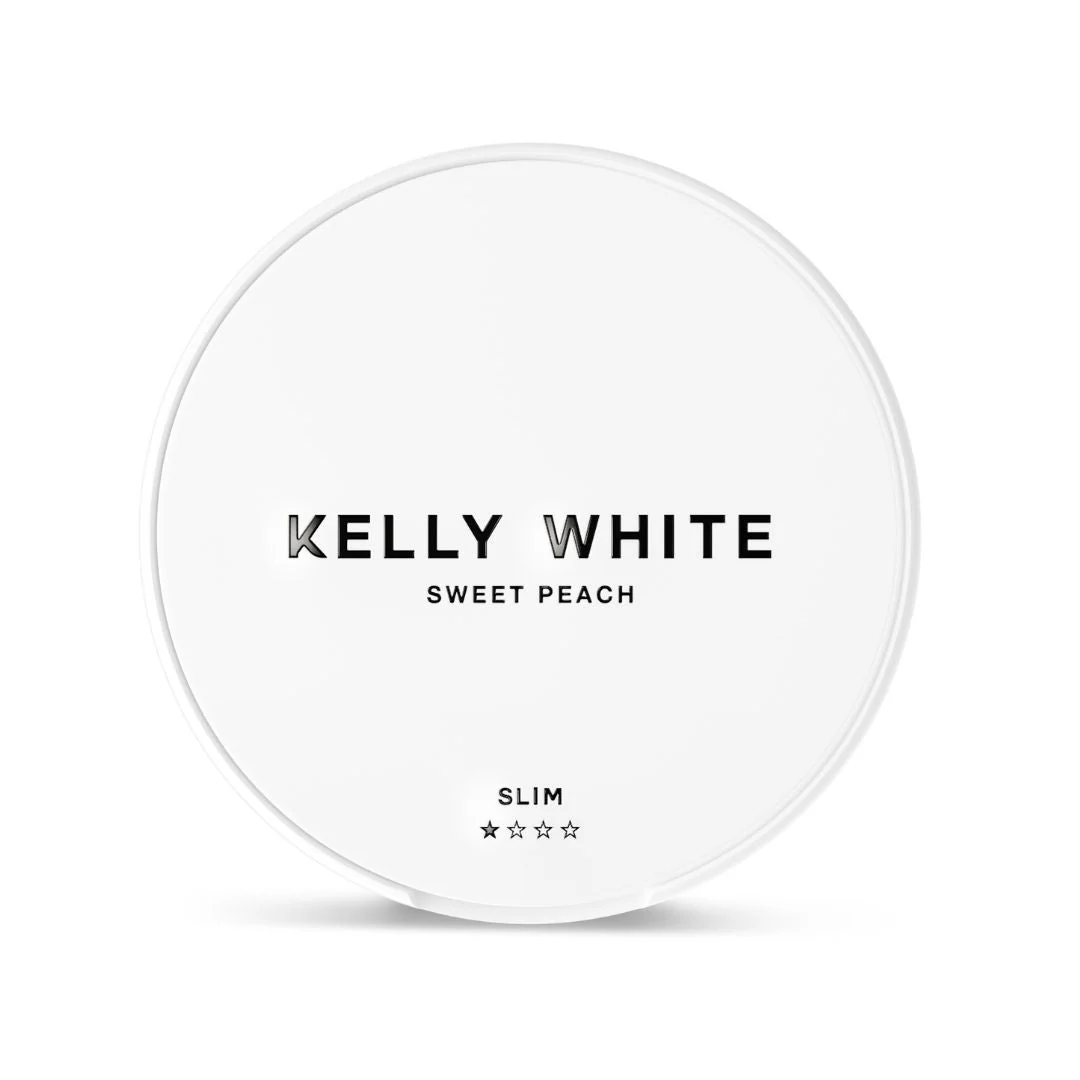 KELLY_WHITE_Sweet-Peach_Slim KELLY WHITE Sweet Peach 8mg