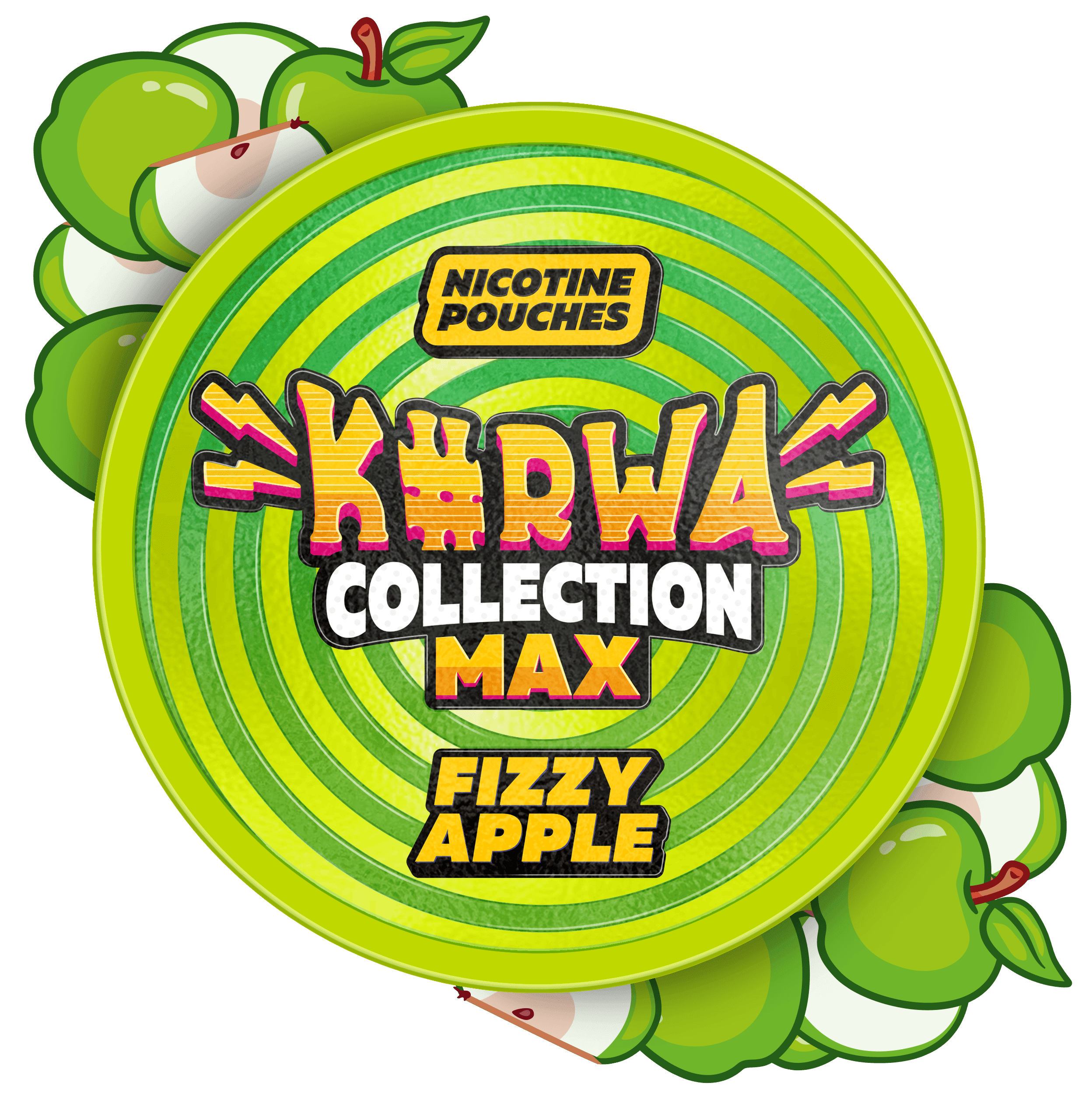 Collection-Max-Fizzy-Apple-mockup-front-can K#RWA Collection MAX Fizzy Apple 70mg